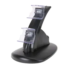 LED Dual Controller Stand Holder Charger Fast Charging Dock Station Handle w/ USB Charging Cord for Xbox One Wireless Controller