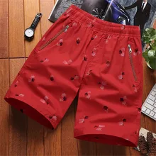 Повседневные Для мужчин лето с принтом хлопковые на шнурке, для детей размер на бриджи, бермуды Homme Sport бега короткие шорты Boardshort Pantalones Hombre 3