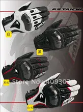 New arrival RS Taichi Armed Leather Mesh font b Glove b font font b motorbike b