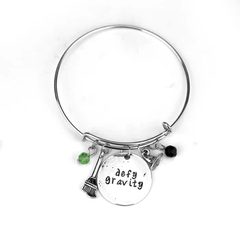 

Wicked Charm Bracelet Defy Gravity Elphaba Glinda Crystal Beads Bracelets Bangles Wicked the Musical Bracelet -25