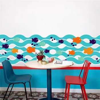

Sea wall stickers fish bubbles under water Nemo for children's rooms kitchen bathroom Bathroom wall decals nursery home decorati