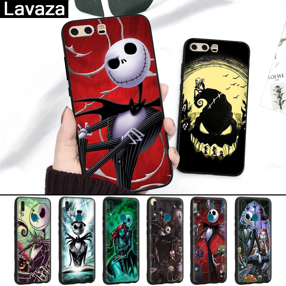 

Lavaza Jack Skellington Funny Halloween Silicone Case for Huawei P8 Lite 2015 2017 P9 2016 Mini P10 P20 Pro P Smart 2019