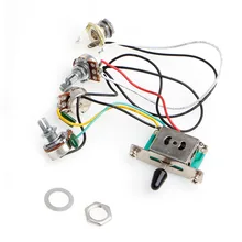 1Pc Strat Stratocaster Guitar 5-Way Switch 250k Pots Knobs Wiring Harness Pickup Guitar Parts