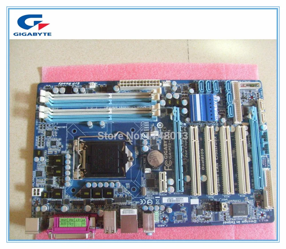 Оригинальная Материнская плата Gigabyte GA P55 UD3L LGA 1156 DDR3 16G для I5 I7 CPU десктопная
