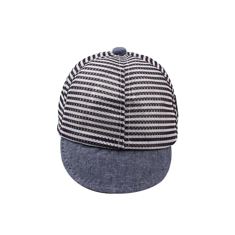 Fashion Striped Baby Cap For Boys Mesh Breathable Summer Cap Star Girls Baseball Cap 6-24M Toddler Summer Baby Boys Clothing (25)