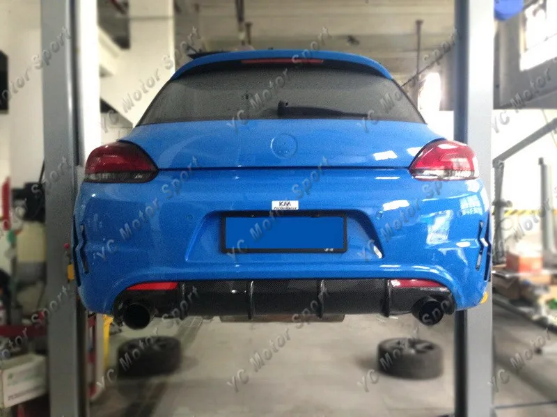 2009-2013 VW Scirocco R Racing Style  Rear Diffuser CF (17)