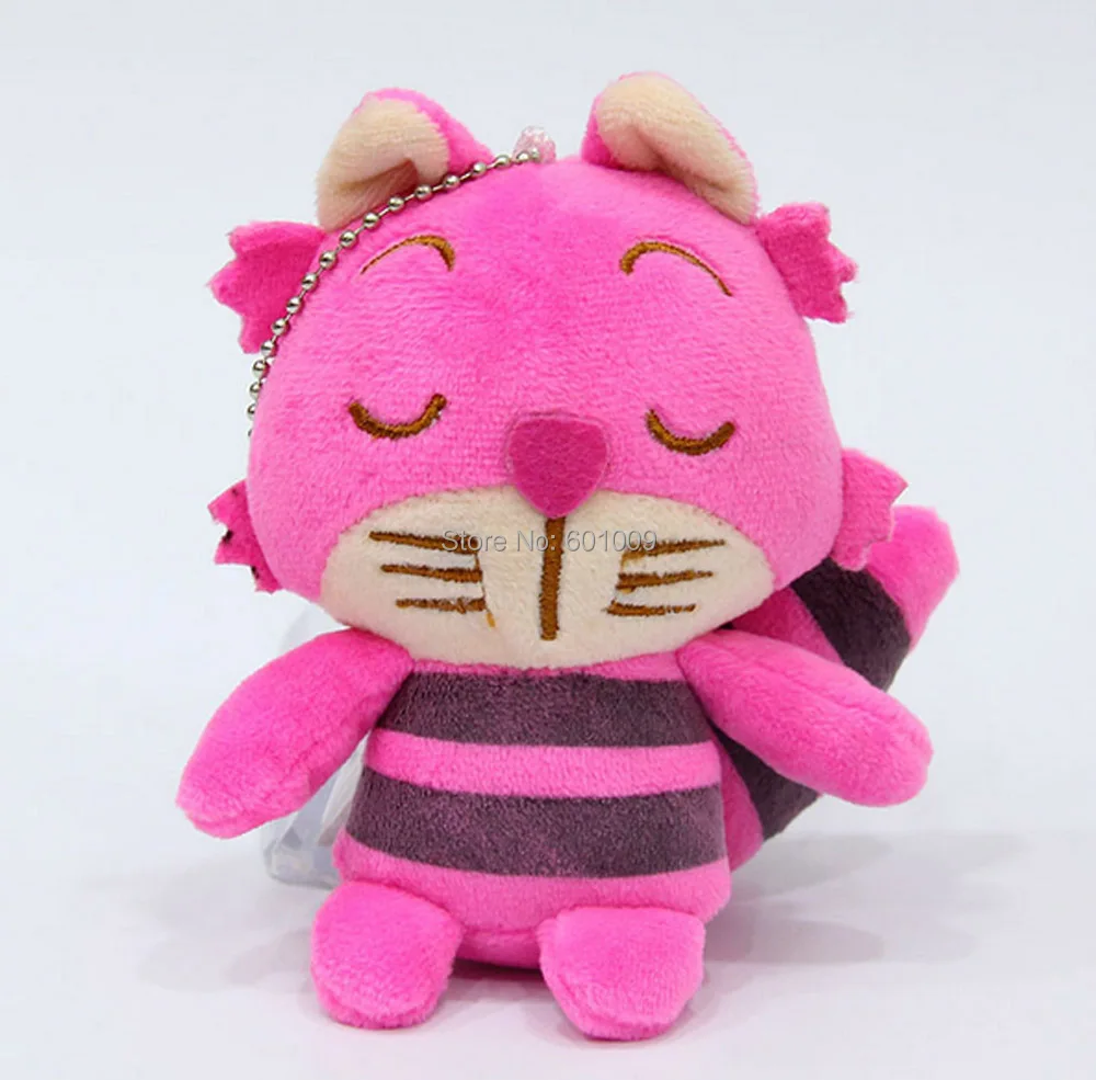 

New Cheshire Cat 4" Alice in Wonderland Plush Keychain Doll Soft Great Gifts PCXB