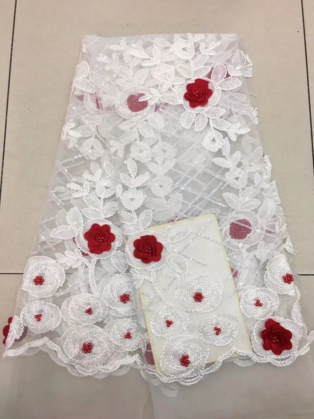 

African White Lace Fabric High Quality Tulle African French Net Lace With Stones African Lace For Nigerian Wedding