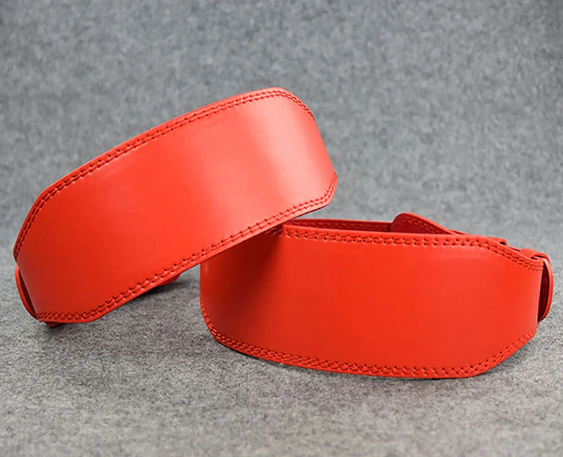 الأحمر بو الجلود حزام رفع الأثقال Gym نجوم النادي الأهلي اللياقة البدنية أسفل الظهر دعم رفع الاثقال أحزمة