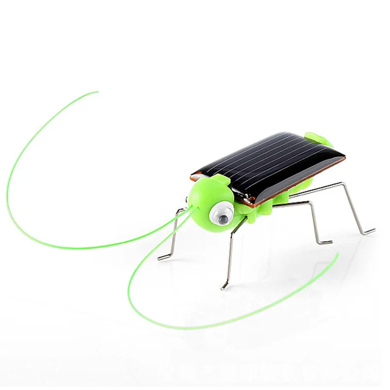 Горячая солнечная игрушка Маленькая солнечная энергия мини игрушка автомобиль Кузнечик Таракан Паук Робот гонщик обучающая Солнечная энергия ed игрушка T - Цвет: Зеленый