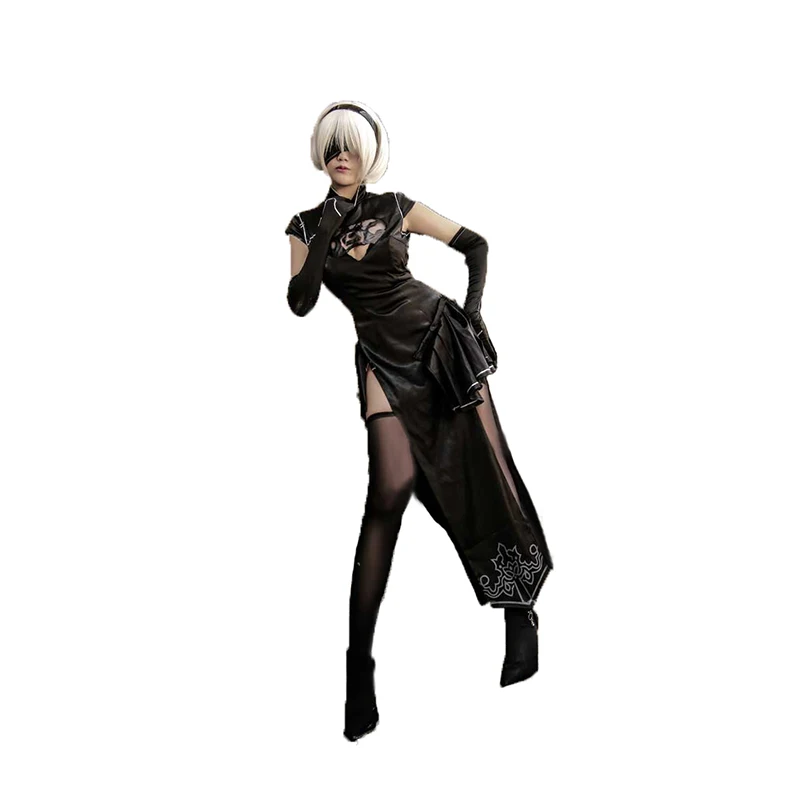 

2B NieR Automata YoRHa No.2 Type B Uniforms cheongsam Cosplay Costume