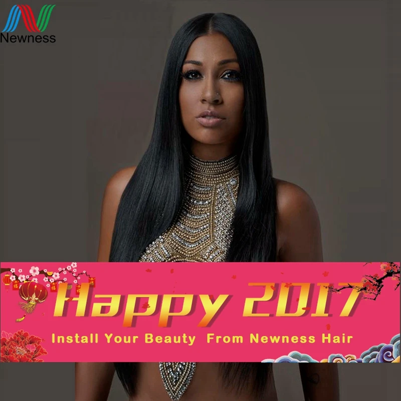 

Newness 7A Brazilian Virgin Hair Hot Selling Straight Natural black Cheap Real Human Hair Weave Tangle Free 3Pcs/Lot