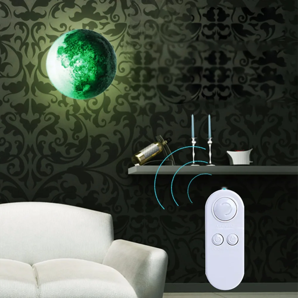 Us 15 24 23 Off Novelty Cosmos Projection Lamp Moon In My Room Decor Lunar Projection Night Light With Remote Control Astronomer Night Lights In