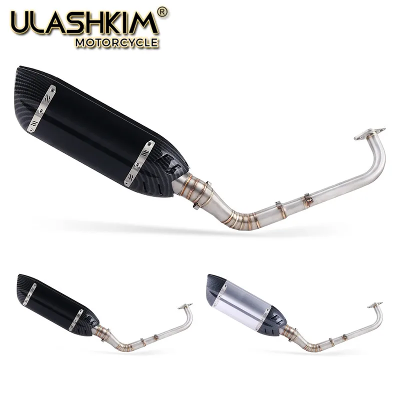 

Modified Front Middle Link Pipe Scooter Exhaust Muffler Escape Full System Slip On For yamaha NMAX155 NMAX 155 2015-2017