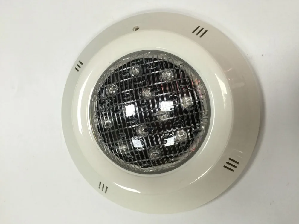 Superficie Super brillante LED RGB Piscina luz subacuática fuente del estanque de la lámpara con Control remoto piscinas montado en la pared