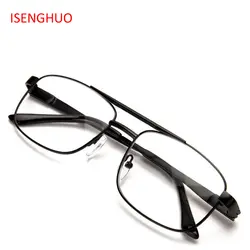 ISENGHUO прочный металлический Овальный классические очки для чтения с пружинной петлей для мужчин женщин дальнозоркостью очки гибкие