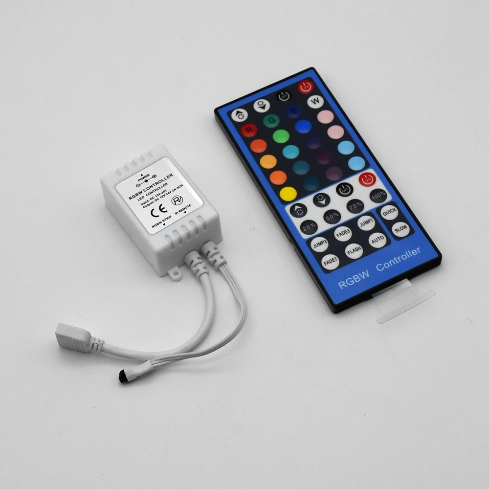 DC12V 24V RGBW светодиодный контроллер 4 канала 40 клавиш 5 контактов ИК диммер для SMD 5050