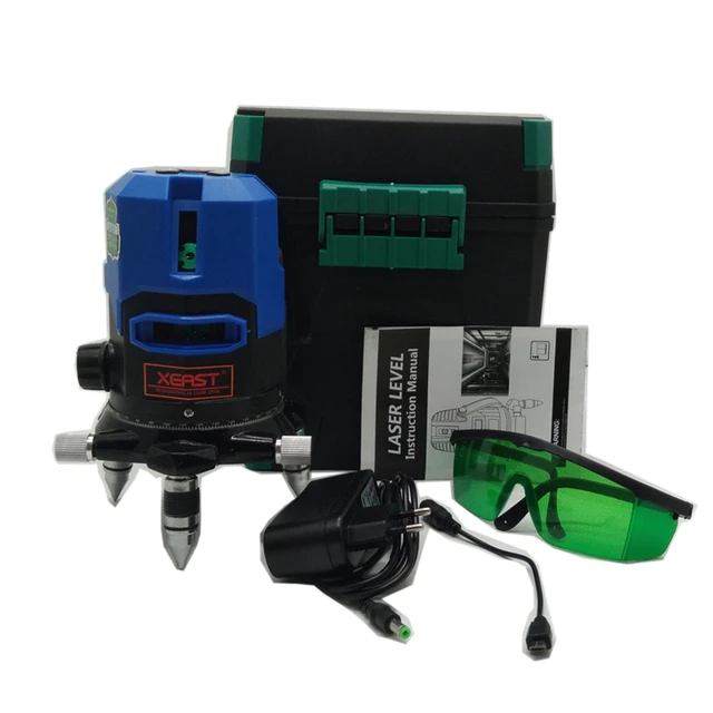 Best Price Xeast blue light 5 lines 360 rotary automatic level laser level meter tool machine land leveler Best Price Xeast blue light 5 lines 360 rotary automatic level laser level meter tool machine land leveler