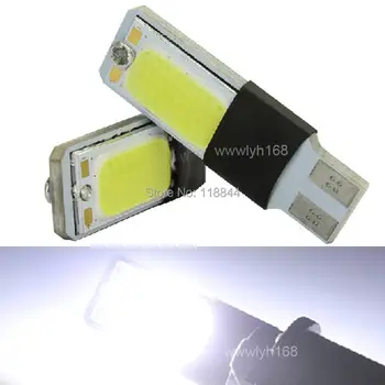 

2X White Error Free T10 168 194 2825 High Power COB LED Bulbs Car Vehicle Lights Free Shipping