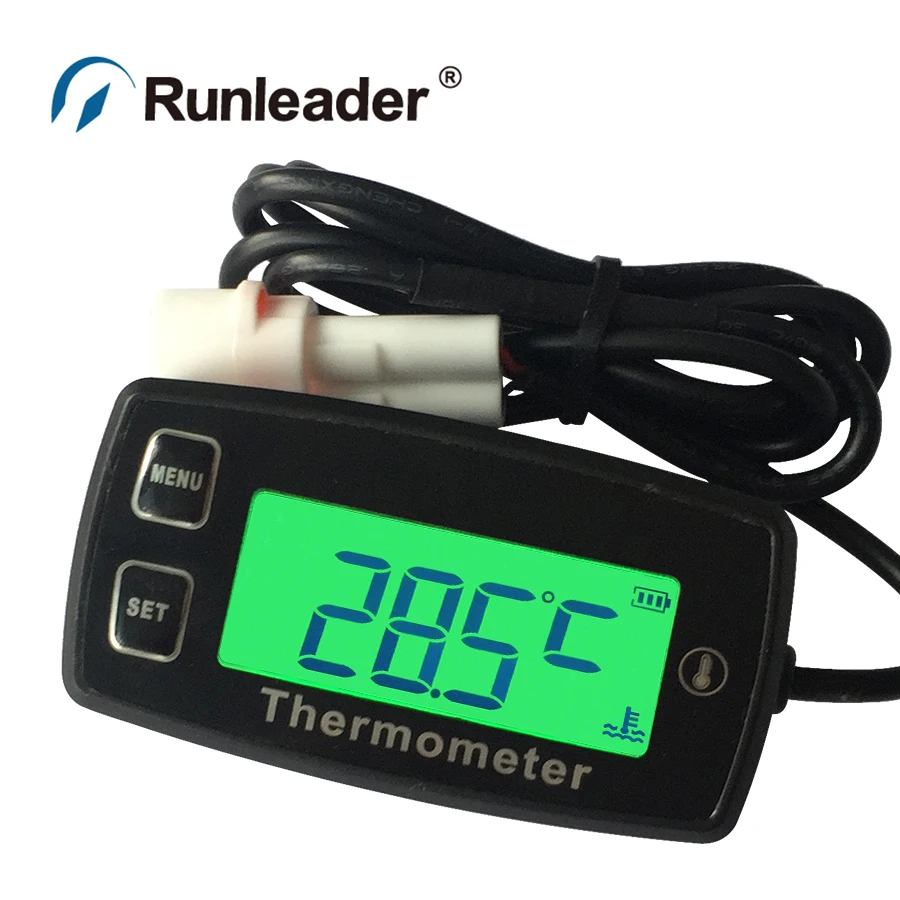 Digital TEMP thermometer + RL TS003 PT100 20 +300 sensor for motorcycle pit bike buggy ATV