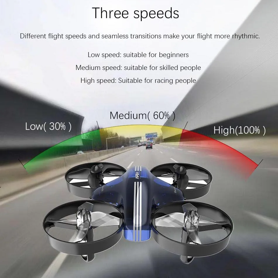 Дешево Мини Дрон с дистанционным управлением Дрон Радиоуправляемый квадрокоптер вертолет Квадрокоптер 2,4G 6 Axis Gyro Micro с безголовым режимом удержан...