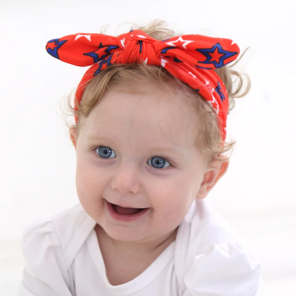 

4 pcs/lot , 4th of July Knotted Headwraps, Independence Day Top Knot headband
