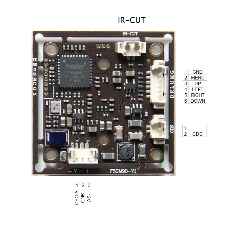 1080P SONY 1/2. " IMX327+ FH8550M CMOS плата 2MP 4 в 1 WDR коаксиальный высокой четкости, для CCTV AHD, CVI, TVI, аналоговая камера