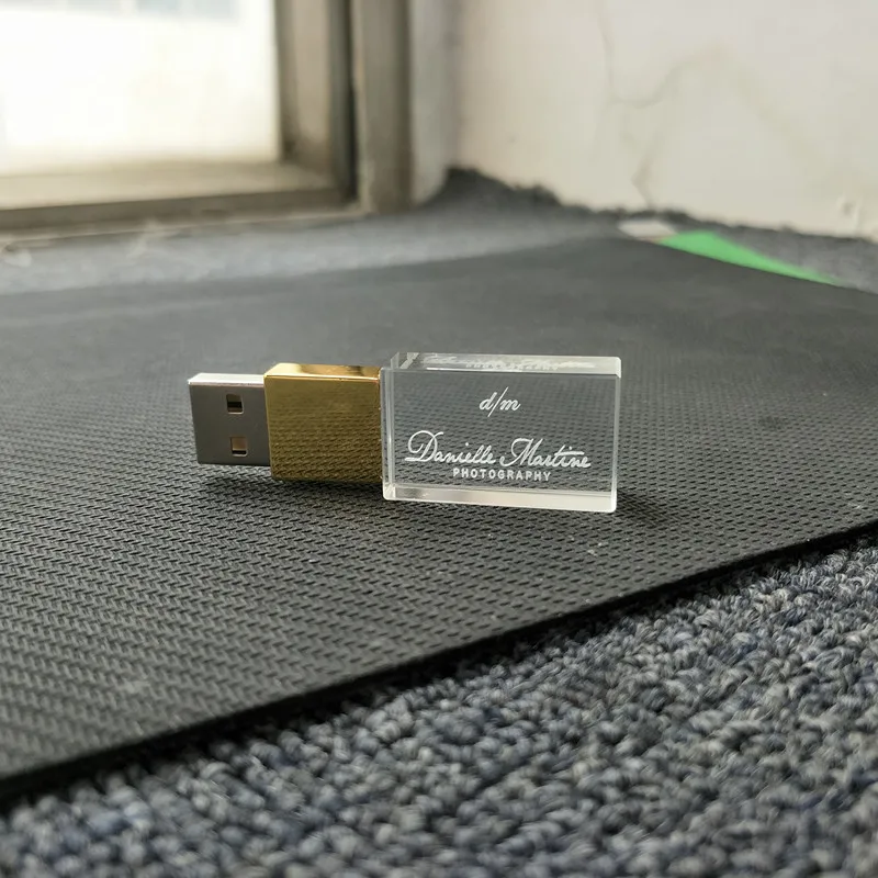 Заказной Кристалл usb 2,0 флэш-накопитель