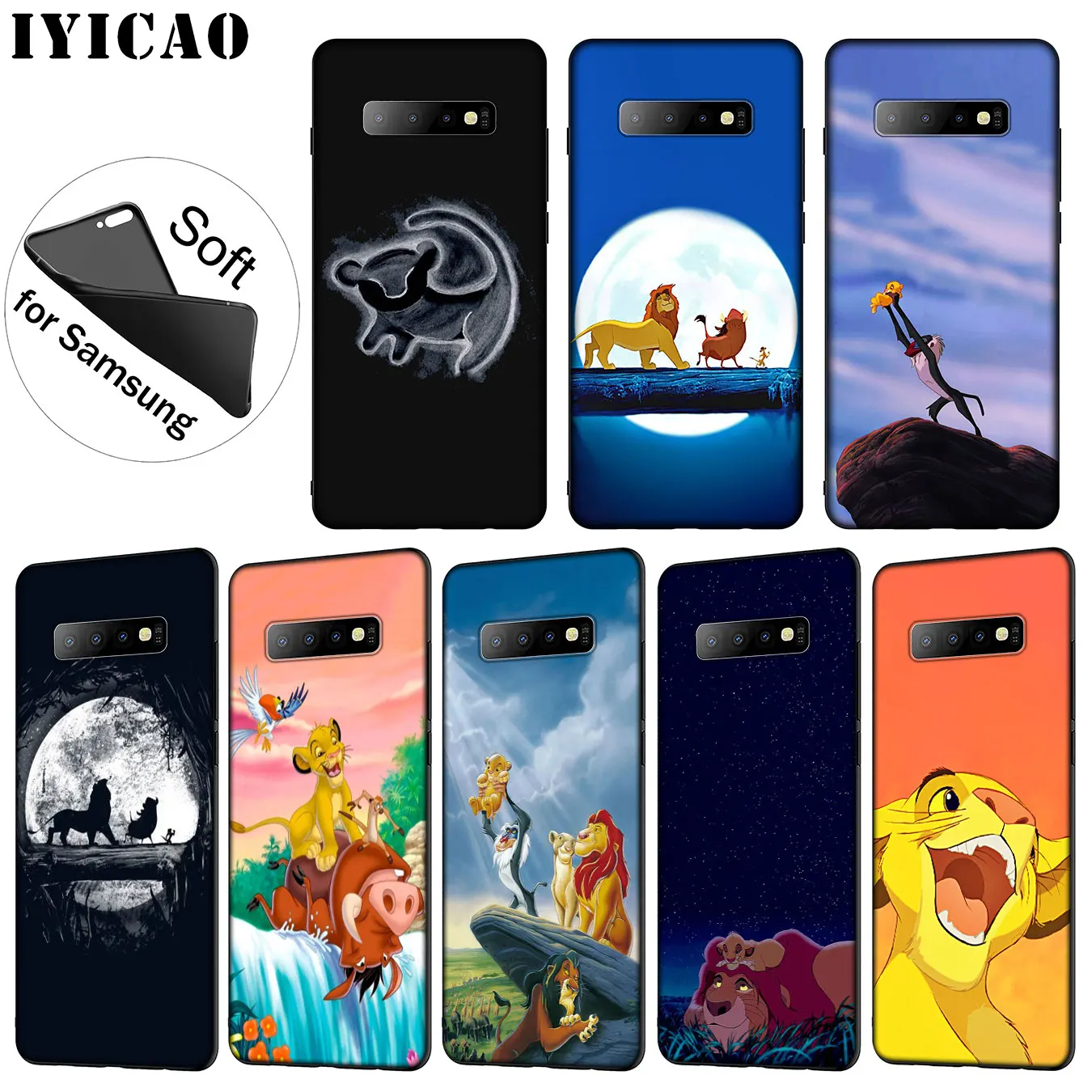 IYICAO Hakuna Matata Lion King Мягкий силиконовый чехол для телефона Samsung Galaxy S20 Ultra S10 Lite S9 S8 Plus S6