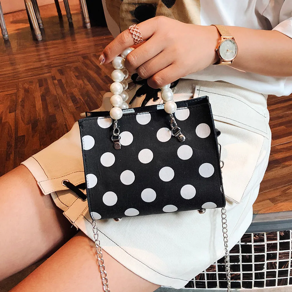 Модная женская сумка на плечо с цепочкой, жемчужная переносная мини-сумка-мессенджер, сумка-мессенджер, bolsas de mujer sac bandouli re femme