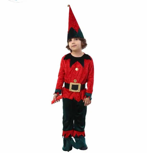 Disfraz de Navidad de Año Nuevo para niños, traje de Gnomo para niños,  disfraz de enanitos, disfraz de Halloween, vestido de fiesta para niños -  AliExpress