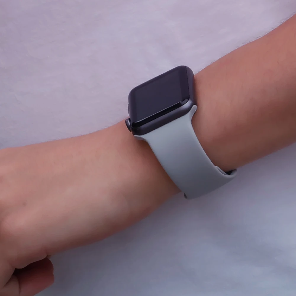 EIMO strap For Apple watch band 4 42mm 38mm iwatch band 44mm 40 mm Sport silicone bracelet watchband for apple watch 4 3 2 1