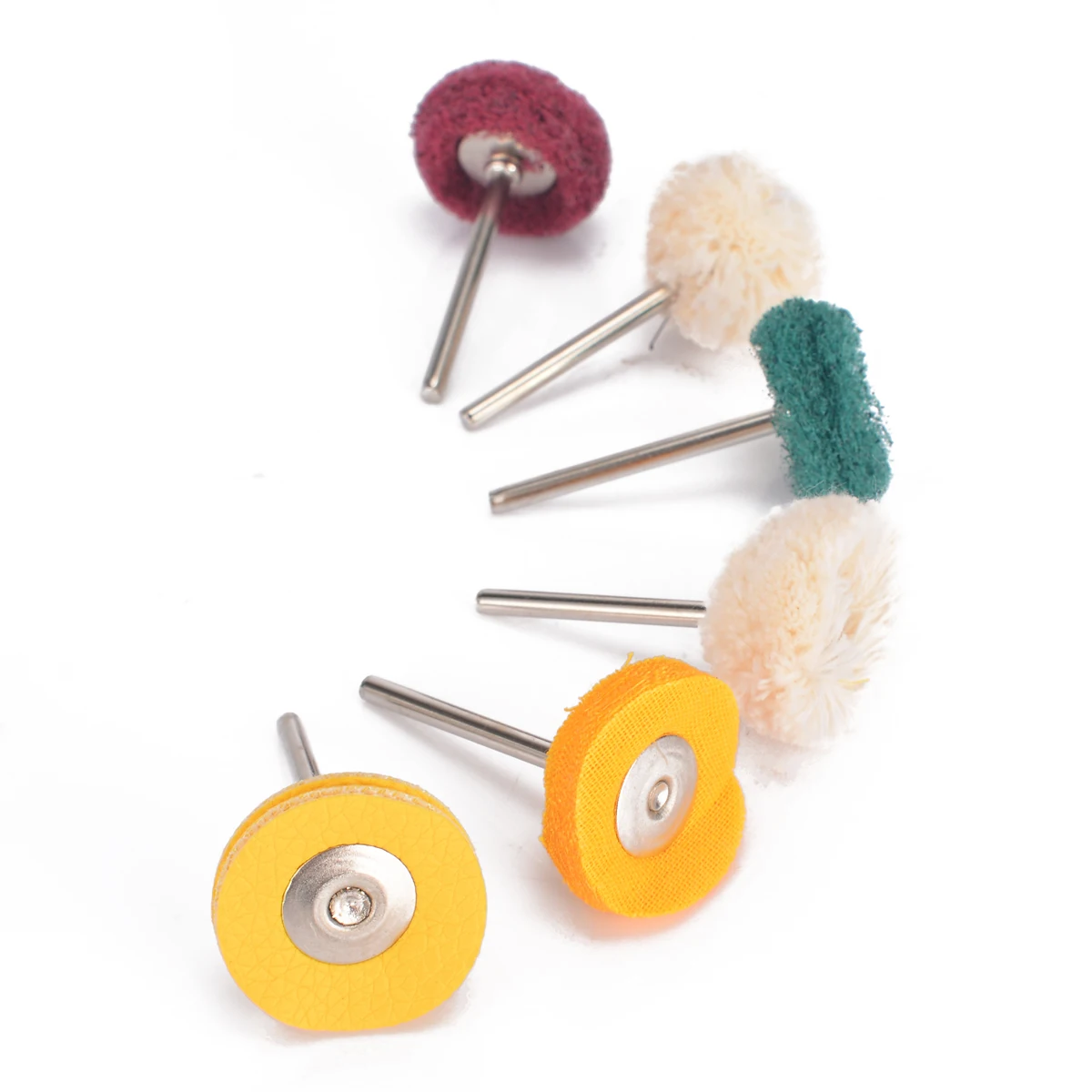 6PCS/SET Electric Grinding Accessories Polishing Wheel Buffing Pad Brush Set For Rotary Drill Bit Polishers Tool