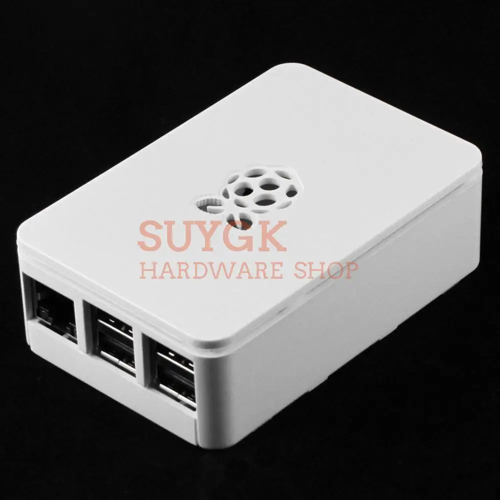 White Черный Официальный чехол для Raspberry Pi 3 Model B+ плюс ABS пластиковый чехол Корпус Корпуса для PI3 - Цвет: White
