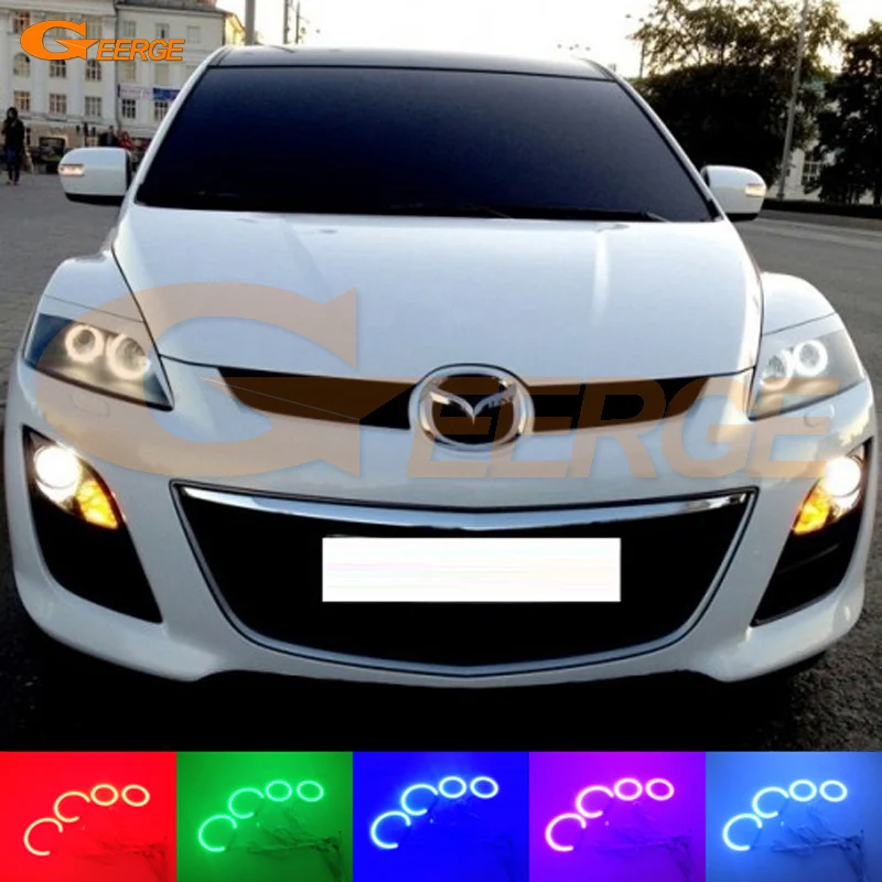 For Mazda cx 7 CX-7 2006 2007 2008 2009 2010 2011 2012 Excellent Multi-Color Ultra bright RGB LED Angel Eyes kit Halo Rings For Mazda cx 7 CX-7 2006 2007 2008 2009 2010 2011 2012 Excellent Multi-Color Ultra bright RGB LED Angel Eyes kit Halo Rings