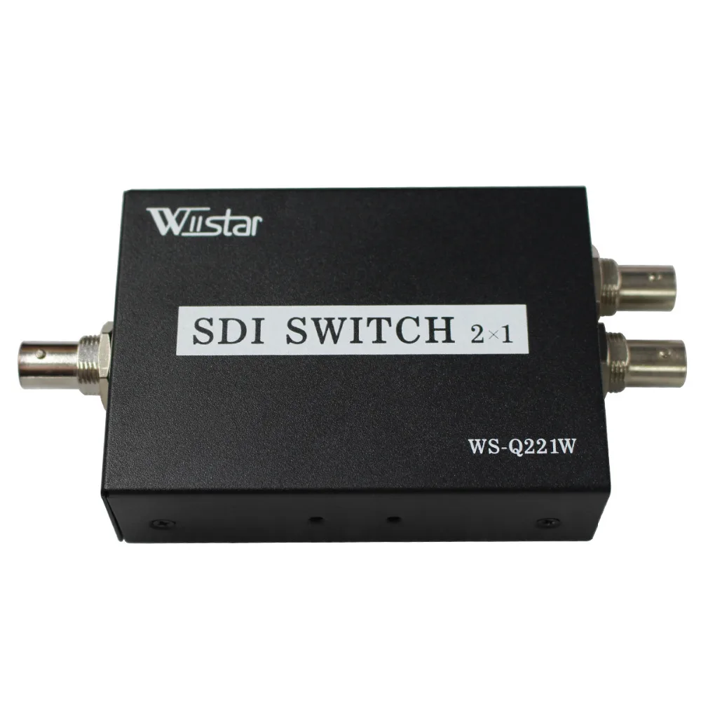 Wiistar переключатель SDI 2x1 HUB умный удлинитель с переключателем 2 в 1 конвертер для 3G HD