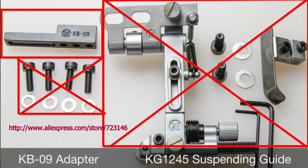 

14pcs set KB-09 Adapter & KG1245 Suspending Guide guides on for Pfaff 335, 1245, vintage machines KG1245 Suspending Guide