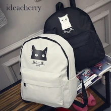Ideacherry Simple Et Élégant de Femmes Multicolore Ours Et Chat Motif Sac À Dos Adapté Pour la Datation Travail Du Shopping Voyage Sac À Dos