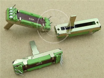 

2pcs 35mm for ALPHA Straight Slip Potentiometer B20K / variable resistors Stereo fader B20K / Shank Length 15MMC