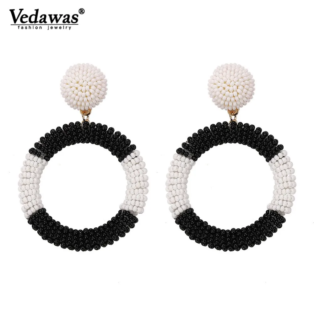 

Vedawas Boho Beads Earrings for Women Jewelry Pendientes Handmade Statement Drop Dangle Earings Oorbellen Wholesale xg2711