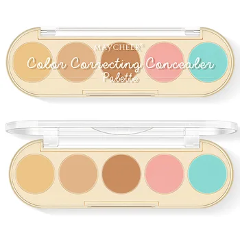 

5 Colors Cream Perfect Cover Contour Pores Dark Circles Ances Corrector Nude Face Makeup Concealer Palette