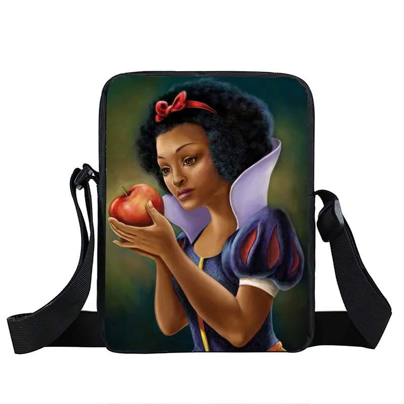 Афро Леди Девушка сумка Африка Красота принцесса маленькая сумка коричневые женские сумки мини сумки подросток сумки через плечо - Цвет: xkbafr45