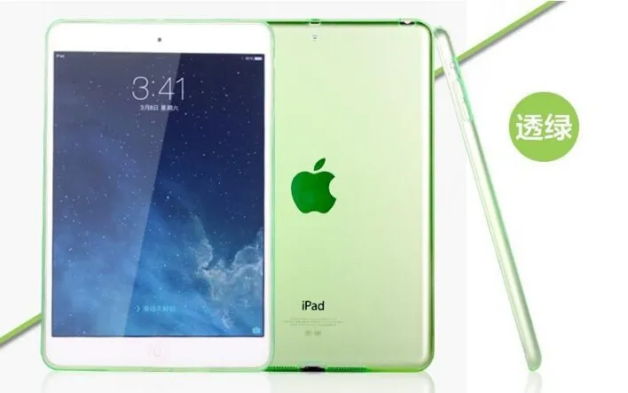 Skolour мягкий гелевый ТПУ кожа силиконовый чехол для apple iPad mini 1 mini 2 mini3 retina