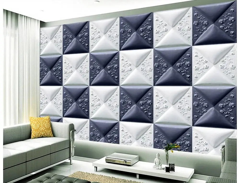 Us 12 6 58 Off Fantasie Tapete 3d Wallpaper Moderne 3d Grid Exquisite Wandmalereien Tv Hintergrund 3d Tapete Fur Wohnzimmer Klassische Malerei