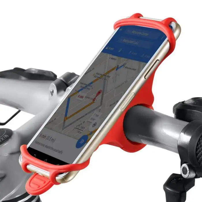 Cheap Hot Selling Universal Bike Phone Holder Mount Anti Shake Silicone Soft Motorcycle Handlebar 10
