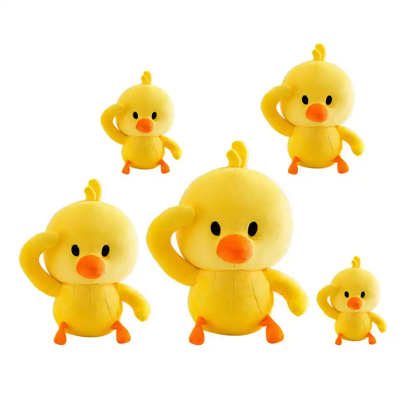 small yellow duck stuffed animal