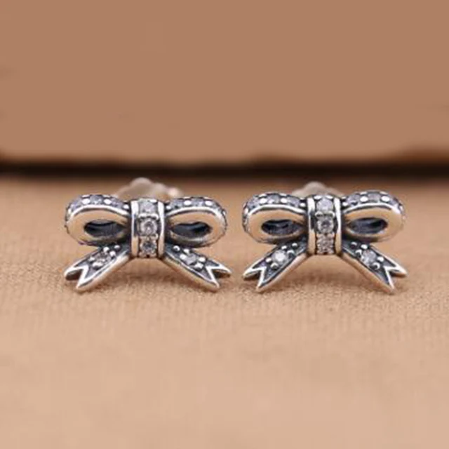 Us 13 99 2017 Clic Fashion Earrings S925 Sterling Silver Bow Suitable For Las Party Support Whole In Stud From Jewelry Us 13 99 2017 Clic Fashion Earrings S925 Sterling Silver Bow Suitable For Las Party Support Whole In Stud From Jewelry