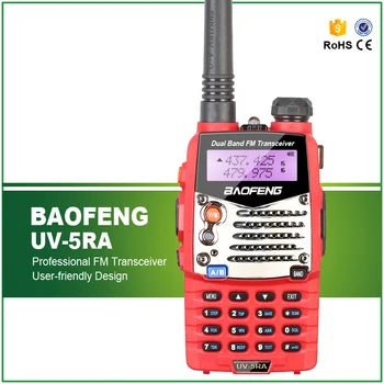 

Red Original Baofeng UV-5RA Two Way Ham Portable Radio Comunicador Amador VHF UHF Dual Band Walkie Talkie PTT PMR Walk Talk