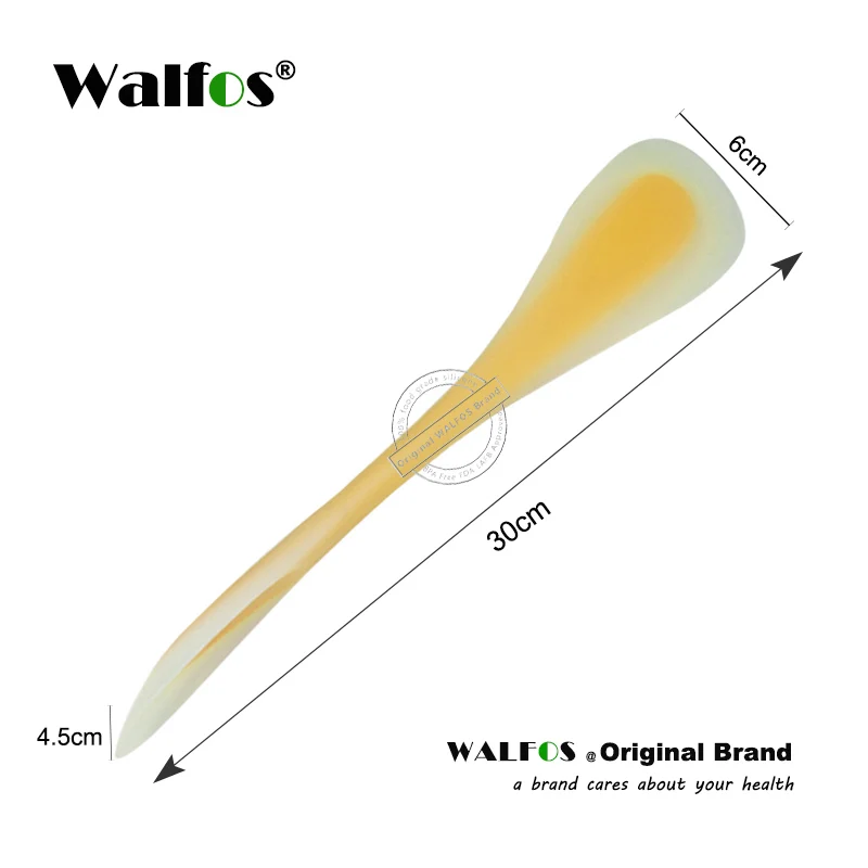 WALFOS инструменты для выпечки тортов двойной силиконовый шпатель ложка шпатели для печенья Кондитерские скребок миксер масло мороженое совок - Цвет: yellow