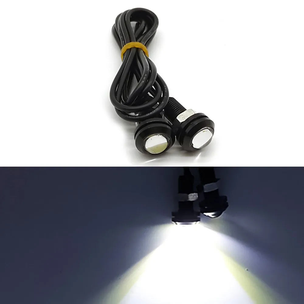 2pcs 18/23 MM Led Eagle Eye DRL Daytime Running Lights Source Backup Reversing Parking Signal Waterproof Lamps For Toyata Cj